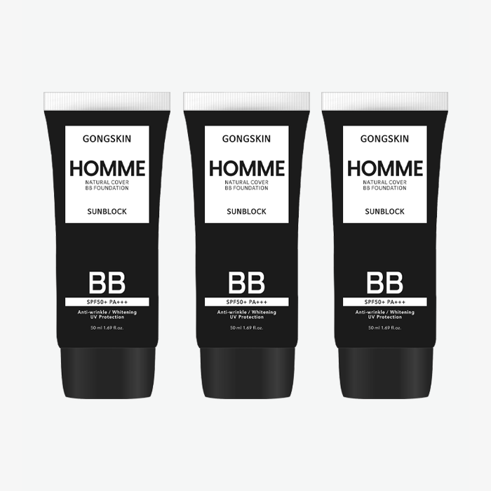 공스킨 내추럴 썬크림 BB 파운데이션 SPF50+ PA+++ 3개 세트
